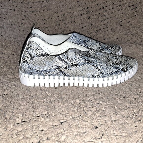 ILSE JACOBSEN-Tulip-Snakeprint Vegan Leather/Leather Insole-Sz 40-9.5-Excellent - Picture 5 of 8